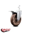 thumbnail image 2 of 5 Inch High Temp Glass Filled Nylon 3/4 Inch Stem Caster with Total Lock Brake, 2 of 2