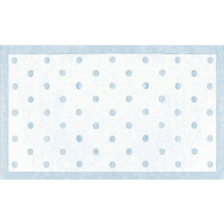 The Rug Market Polka Dots Area Rug, Light Blue, 2.8' x 4.8'