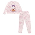thumbnail image 2 of HELLHERO Halloween Pajama Set for Women Bat Skull Printed Sleepwear Comfy Pjs Set Ghost Pumpkin Printed Loungewear with Pockets, 2XL, 2 of 5