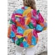 thumbnail image 2 of Blusa Eytino para mujer, talla grande, cuello en V, manga larga, multicolor, 2 of 6