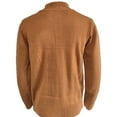 thumbnail image 4 of JTieacloth Mens Lightweight Sweaters Male Autumn And Winter Sweater Jacket Cardigan Button Solid Color Long Sleeve Standing Collar Jacquard Casual Sweater(Brown), 4 of 4