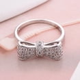 thumbnail image 3 of PERITANG Women 925 Sterling Silver Butterfly Cubic Zirconia Thumb Ring Stress Anxiety Rings Women's Jewelry Lady Birthday Mother's Day Gifts, 3 of 7