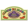 Club Pack of 24 Festive Multi-Colored "Cinco de Mayo" Sign Party Decorations 18.5"
