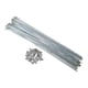 thumbnail image 1 of Ofertas Únicas 40 Pcs Rayos de Acero para Bicicleta 13G con Tuercas para la Mayoría de las Bicicletas Tono Plateado-257mm, 1 of 7
