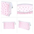 thumbnail image 3 of 1 Pc Women Durable Flower Cosmetic Bag for Vacation Outdoor Activities Rose Red EVA, 3 of 4