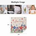 thumbnail image 6 of Cloth Napkins Set of 6 - 20x20 Inches, Independence Day Washable Reusable Table Napkins, 4th of July Striped Stars Patriotic Burlap Soft & Absortbent Dining Napkin for Party Wedding Hotel Restaurant, 6 of 9