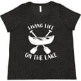 thumbnail image 3 of Inktastic Living Life on the Lake Women's Plus Size T-Shirt, 3 of 5