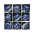 thumbnail image 2 of AuroraX Blue Christmas Decoration Set Hanging Modern 9 Pcs Foam Baubles Balls Ornaments Neutral Decorative 3.1" for Party,Tree Decoration,Xmas Gifts Decor, 2 of 6
