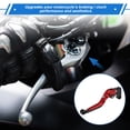 thumbnail image 3 of Palancas de freno y embrague cortas y largas para Yamaha YZF R1 02-03, palanca de freno de motocicleta ajustable en 6 posiciones, aleación de aluminio, mango rojo con extremo negro, 3 of 6