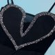 thumbnail image 4 of Vestido Nagfar con malla de diamantes de imitación y encaje en forma de corazón, 4 of 6