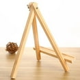 thumbnail image 3 of 1 Set 13pcs Small Tabletop Wood Display Artist A-Frame Easel Photo Frame Bracket Photo Painting Triangle Easel with Paint Brush and, 3 of 8