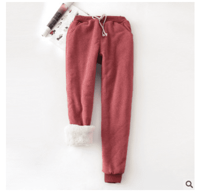 warm track pants women's