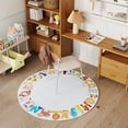 thumbnail image 5 of Janvonne Animal Alphabet Kids Area Rug - Soft ABC Learning Carpet, Non-Slip Washable Play Rug for Nursery Playroom Bedroom,47in, 5 of 9