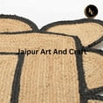 thumbnail image 4 of Jaipur Art And Craft Rectangle Scallop Pattern Jute Bohemian Area Rug Indoor Carpet (3x6 Sq ft), 4 of 6