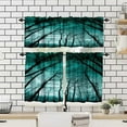 thumbnail image 4 of Gothic Valance Curtain Forest Landscape Woodland Nature Mystic Scenery Rod Pocket Valance Window Treatments Short Curtains for Kitchen Farmhouse Living Room Decor 54x18 Inch + 27x24 Inch X 2, 4 of 5