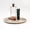 Silver, variant on Ultimate Premium Products Travertine Oval Tray Decorative Vanity Organizer with Natural Stone (Oval, Silver)