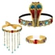 thumbnail image 2 of 3x Antique ian Costume Accessories Beaded Tassel Necklace, Crystal Bracelet Soledad Tocado de reina de Egipto, 2 of 7
