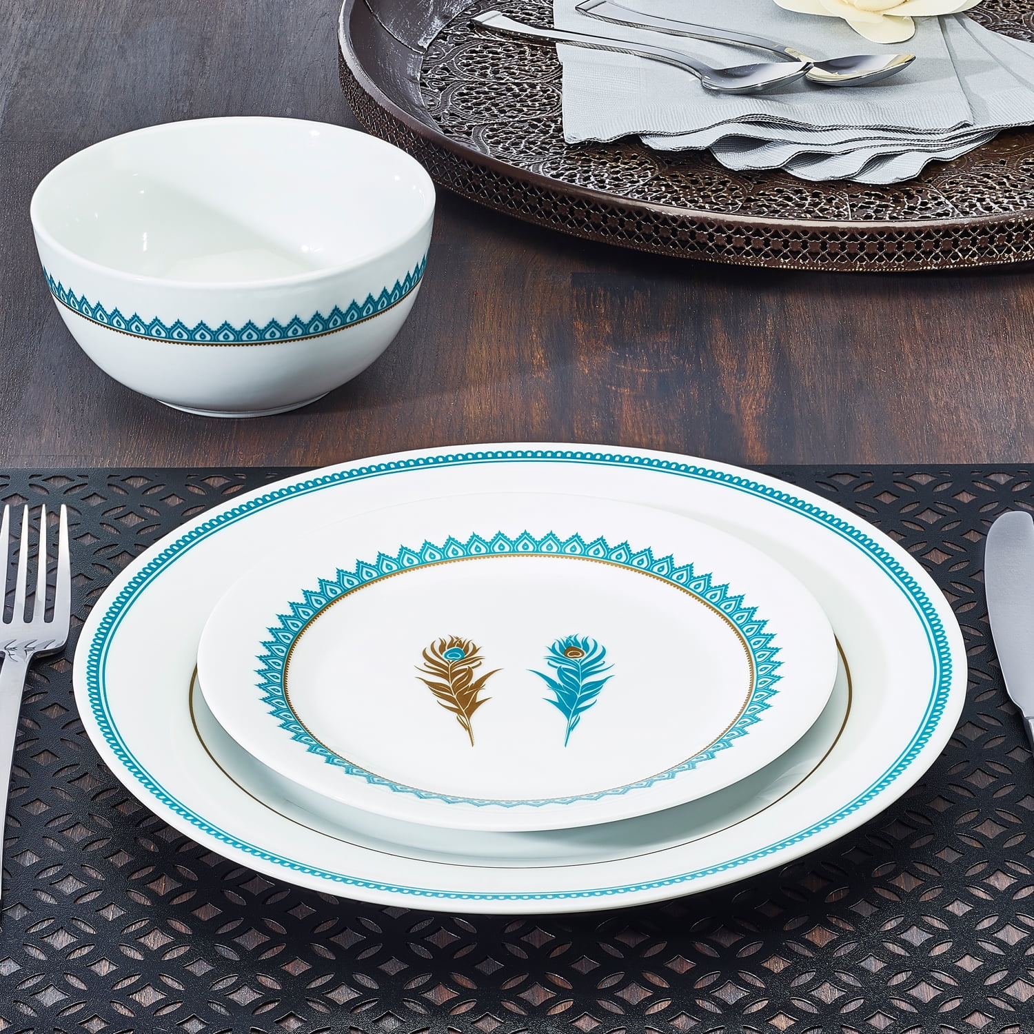 walmart porcelain dinnerware