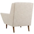 thumbnail image 3 of Armchair Accent Chair, Beige, Fabric, Living Kitchen Cafe Bistro Hospitality Restaurant, Modern Contemporary HB32710, 3 of 5