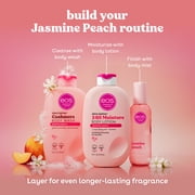 (2 pack) eos Jasmine Peach Body Lotion, 24 Hour Moisturizing Daily Body Moisturizer for Dry Skin with Shea Butter & Vitamin E, 16 fl oz