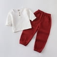 thumbnail image 3 of Durtebeua Baby Clothes Crew Neck Sweatshirt Pants Fall Clothes Set 5-6 Years, 3 of 3