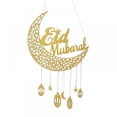 thumbnail image 1 of Ramadan Decor,Eid Wooden Craft Pendant,Moon Star Letter Hanging Decor,for Home Door Wall Window Hanging Decor,Ramadan Festival Decor, 1 of 7
