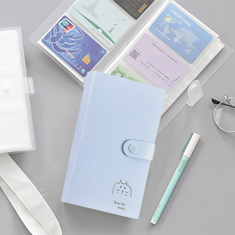 Business Card Organizer Business Card Holder Book, Portable Business Card  Binder File Sleeve Storage, Business Card Holders,120 Cards, Cat - Walmart .com