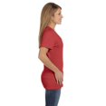 thumbnail image 4 of Hanes T-Shirt à Col en V Nano-T pour Femmes, 2X, Rouge Vintage, 4 of 5