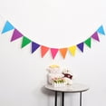 thumbnail image 3 of 6 Juegos de Banderines de Arco Iris Banderines de Bandera Triangular de Papel Colgante Multicolor Banderines de Arco Iris para Decoraciones de Fiestas de Cumpleaños, 3 of 7