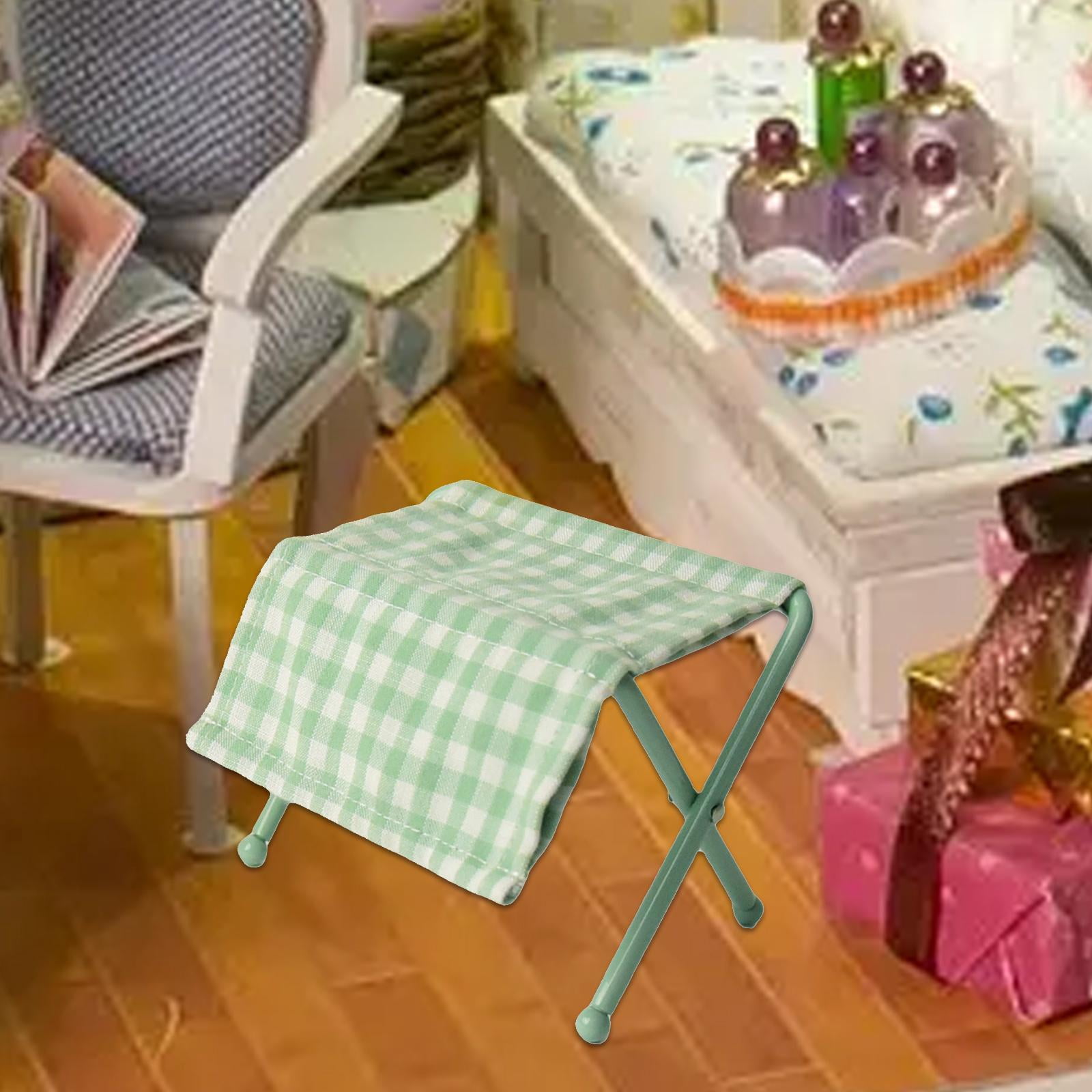 Rushawy 1/12 Miniature Changing Table Diaper Changing Station Miniature Scene Layout Green