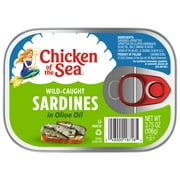 Chicken of the Sea Wild Caught Sardines in Olive Oil, 3.75 oz Can