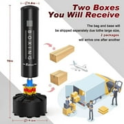 GIKPAL Punching Bag with Stand, Punching Bag for Adults, Boxing Bag with Stand 70-205lbs Freestanding Punching Bag for Adult Youth Kids - Men Women Stand Kickboxing Bag for Home Office Gym