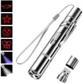 thumbnail image 2 of Juguete interactivo con puntero LED para gatos y perros, recargable por USB, 7 en 1 y 5 modos, con luz LED, dispositivo de entrenamiento para mascotas, plateado., 2 of 5