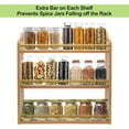 thumbnail image 5 of YANGLI 3-Tier Bamboo Spice Rack – Seasoning Jars Shelf Organizer for Countertop or Wall Mounting, 5 of 5