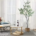thumbnail image 5 of HA-EMORE Artificial Olive Tree, Tall Artificial Tree Indoor Outdoor, 5Ft-7Ft Faux Olive Tree, Potted Silk Plants for Modern Home Office Living Room Porch Decor, 5 of 7