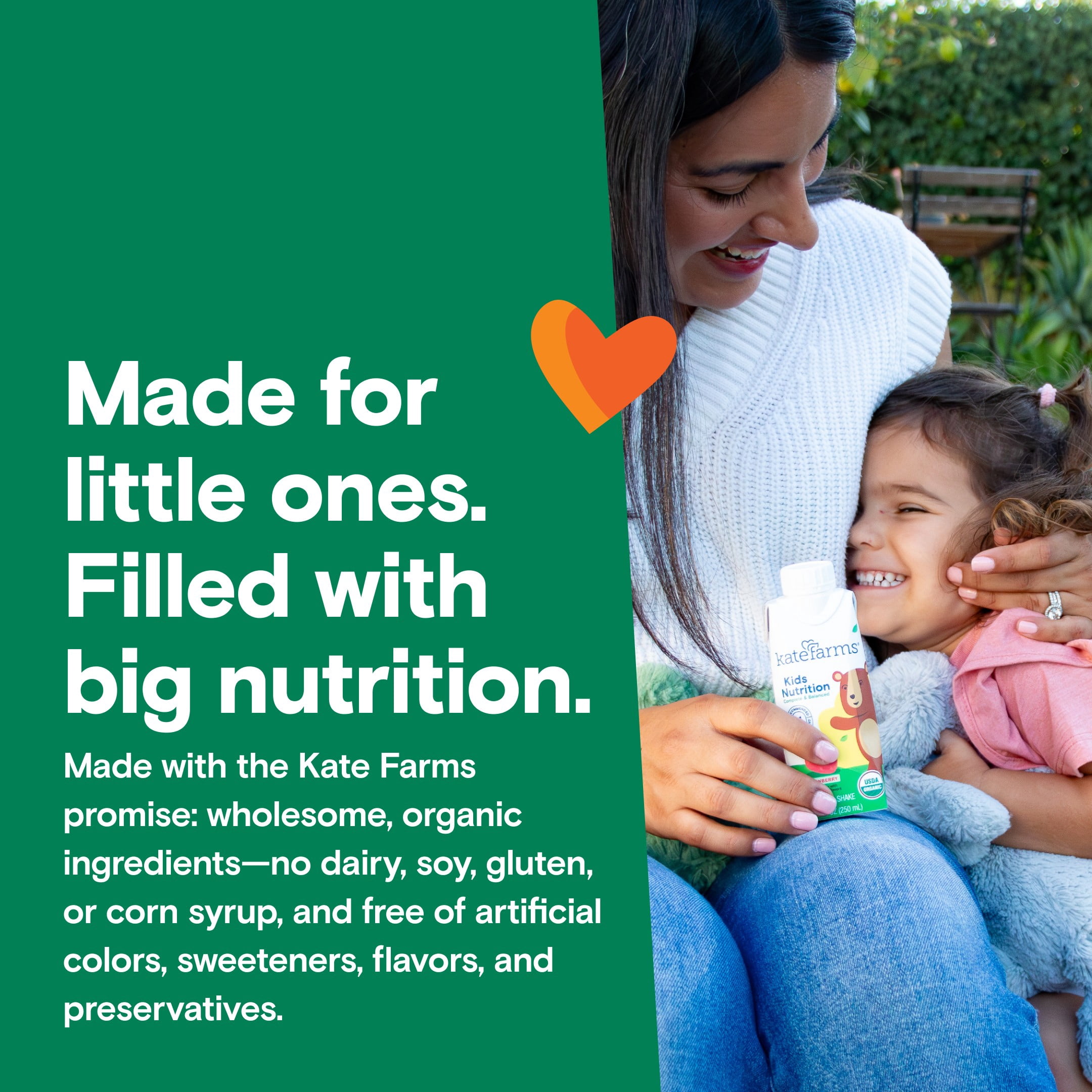 Kate Farms Kids Nutrition Shake, Chocolate, 4 Pack, 8.45 fl oz