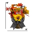 thumbnail image 7 of Autumn Sunflowers & Chocolate Candy Bouquet, 7 of 7