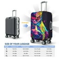 thumbnail image 6 of Daiia Neon Pop Art Pitbull Luggage Cover, Thickened Washable Travel Luggage Covers, Elastic Unique Baggage Covers for 18-20 inch Luggage-Medium, 6 of 9