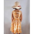 thumbnail image 4 of Arshiner Toddler Girls Summer Dress Back Bowknot Sleeveless Twirly Casual Beach Party Sundress with Pockets, 4 of 6
