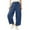 Blue, variant on Bloomae Women's Corduroy Pants Loose Comfortable Casual Drawstring Elastic Waistband Wide-Leg Sweatpants with Pockets Blue S