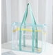 thumbnail image 1 of Mochila de viaje bolsa de almacenamiento transparente PVC, bolsa de baño para nadar, bolsa de playa para mujer, resistente, fácil de limpiar, impermeable, portátil, de uso diario, para, 1 of 9