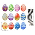 thumbnail image 3 of Pompotops Easter Decorations, Easter Bunny Eggs Small Flower Car Magnetic Reflective Car Stickers, On Clearance, 3 of 6