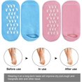 thumbnail image 2 of 2 Pairs Soft Moisturizing Gel Socks for Women, Moisturizing Socks with Spa Gel for Moisturizing Vitamin and Essential Oils Infused, Gel Socks for Repair Dry Cracked Skins Softens Feet (A), 2 of 5