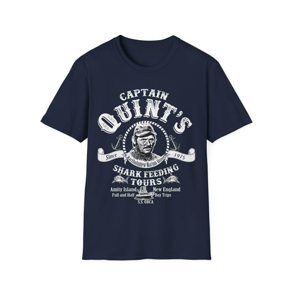 Jaws Captain Quint's Shark Feeding Tours Classic Unisex Softstyle T-Shirt