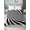 Black, White, Gray, variant on Twin Flat Sheet Only White Black Striped Swirl Soft Microfiber Cooling Bedding Sheets Optical Illusion Background Flat Bed Sheet