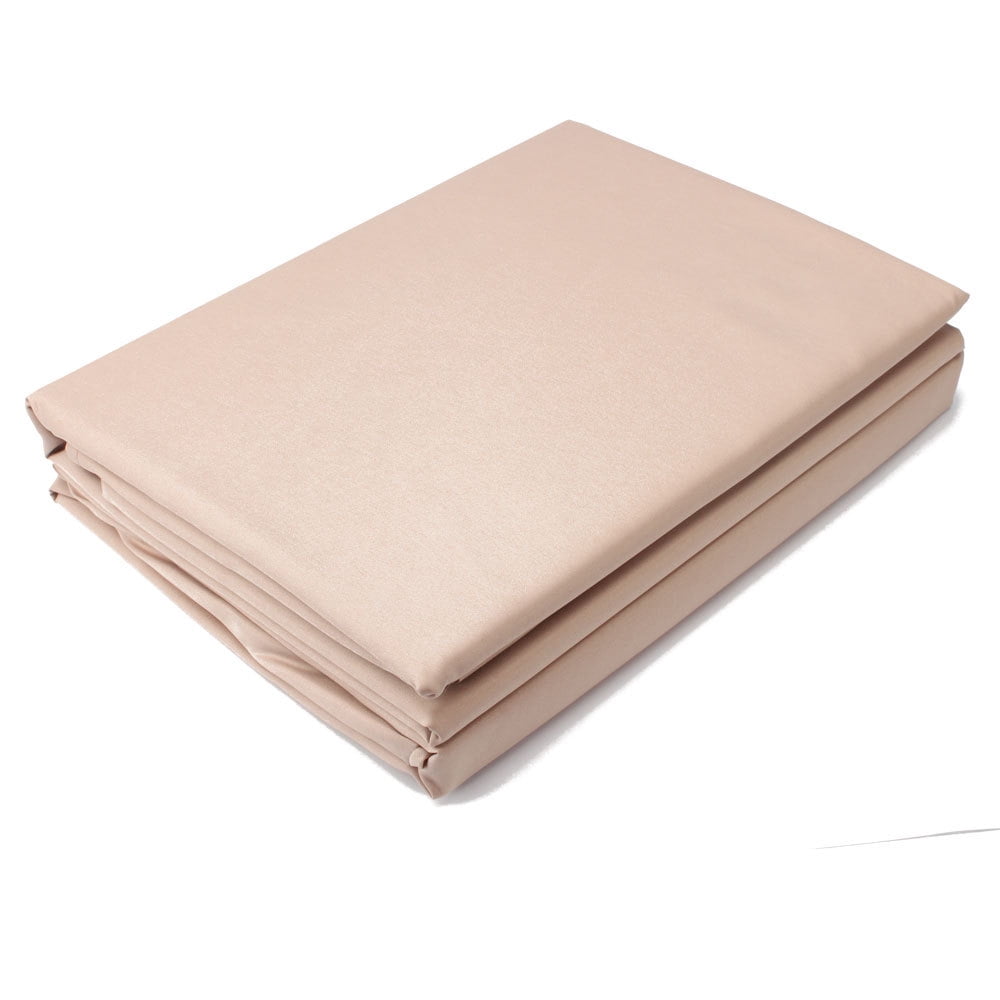 Bedsheet sets Home linens Microfiber Beige Solid Color Bed Sheets 4 pc