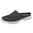 thumbnail image 6 of Dakaela Women's Mesh Mules Breathable Slip on Sneakers Knit Walking Running Backless Sneakers Grey 9, 6 of 7
