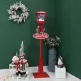 thumbnail image 3 of Lámpara de calle con luz de Navidad, nieve soplando, música, decoraciones navideñas al aire libre, luces navideñas, 3 of 4