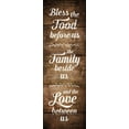 thumbnail image 3 of Gango Home Decor Rustic Blessing & Inspirational Quote Wall Art; Two Brown 6x18in Art Prints in Black Frames, 3 of 6