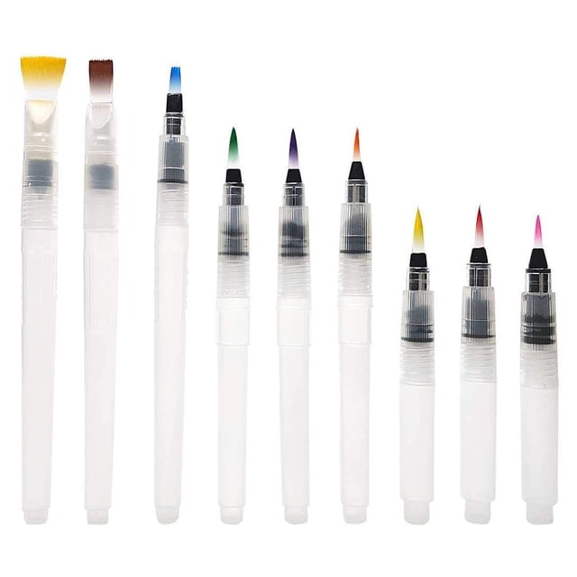 unbranded 9Ud Bolígrafo De Agua Para Colorear Pintura Con Control De Y Limpieza Fácil